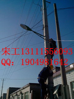 保定曲陽新農(nóng)村路燈與草坪燈產(chǎn)品資料詳解 電線桿安裝，250元/套